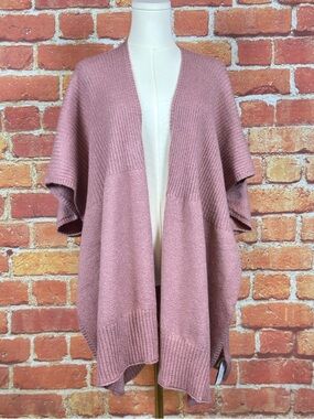 Nordstrom Elegant Pink Open Front Cardigan One Size Super Soft NEW